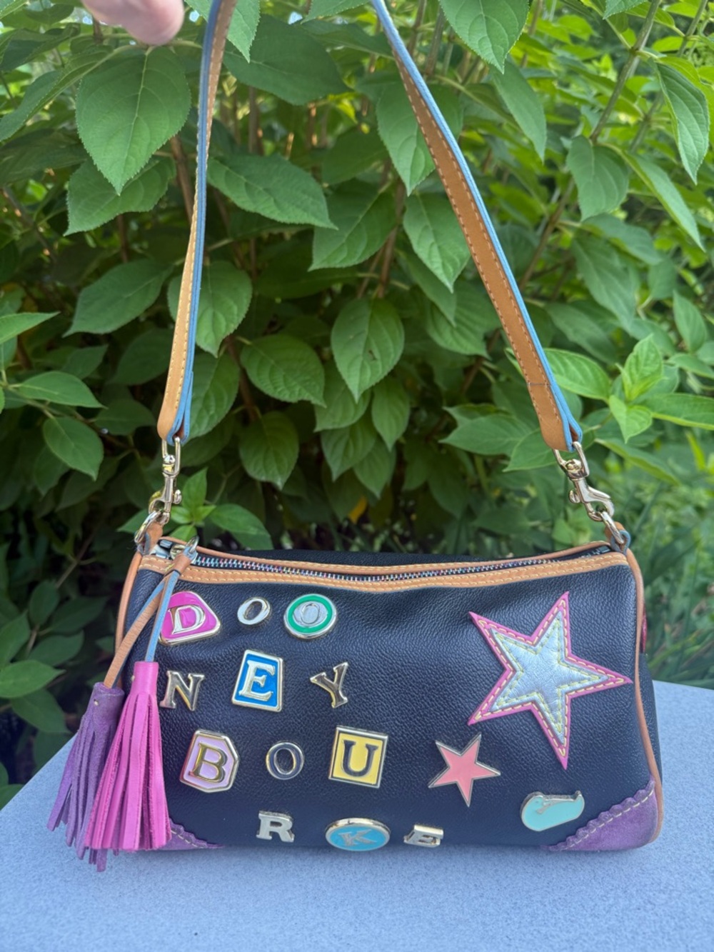 Dooney & Bourke Vintage Lindsay Lohan Alphabet Charms “It Bag”